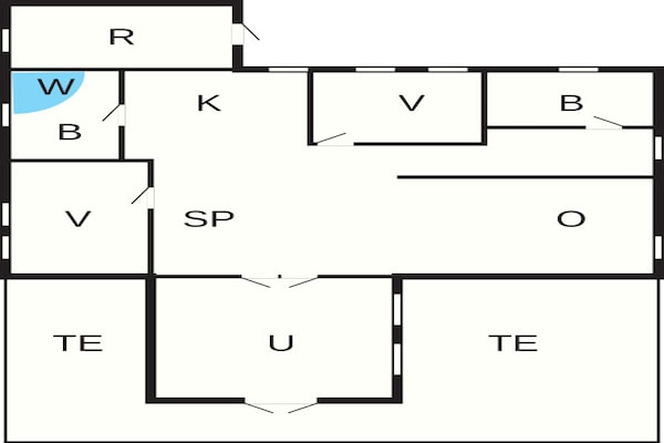 Foto van Betoverende Cottage met Whirlpool-By Traum - Vakantiehuis in Haderslev - FloorPlan