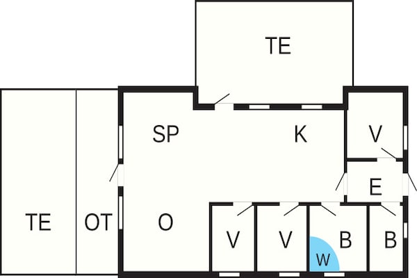 Foto van 8 persoons vakantie huis in Hadsund - Vakantiehuis in Hadsund - FloorPlan