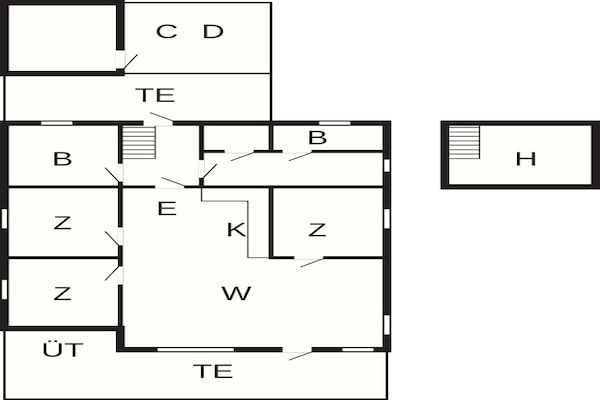 Foto van 8 persoons vakantie huis in Ringkøbing - Vakantiehuis in Ringkøbing - FloorPlan