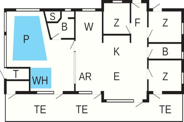 Foto van 8 persoons vakantie huis in Jerup - Vakantiehuis in Jerup - FloorPlan