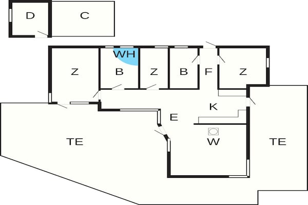 Foto van 8 persoons vakantie huis in Ålbæk - Vakantiehuis in Ålbæk - FloorPlan