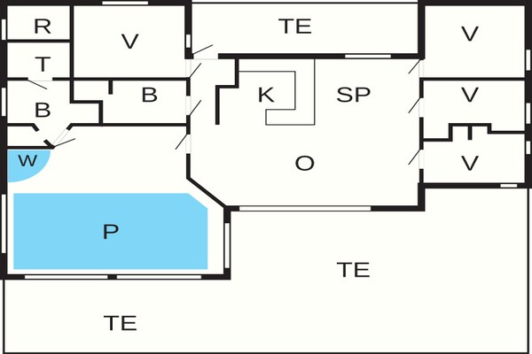 Foto van 8 persoons vakantie huis in Løkken - Vakantiehuis in Løkken - FloorPlan