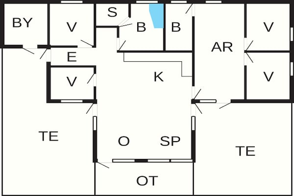 Foto van Luxe kusttoevluchtsoord in Tornby-By Traum - Vakantiehuis in Hirtshals - FloorPlan