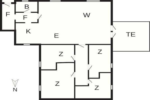 Foto van Gezellig toevluchtsoord in Skagen City-By Traum - Vakantiehuis in Skagen - FloorPlan
