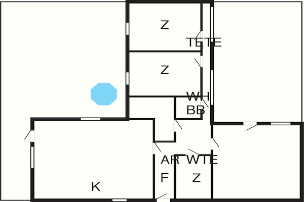 Foto van 8 persoons vakantie huis in Væggerløse - Vakantiehuis in Væggerløse - FloorPlan
