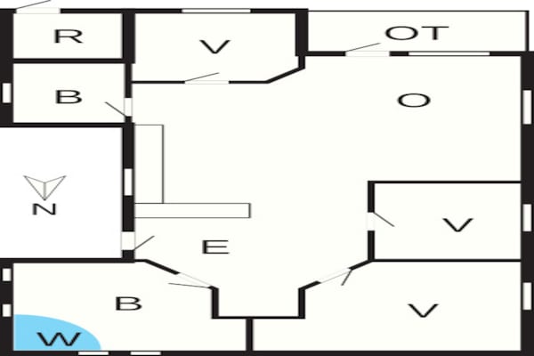 Foto van 6 persoons vakantie huis in Thyholm - Vakantiehuis in Thyholm - FloorPlan