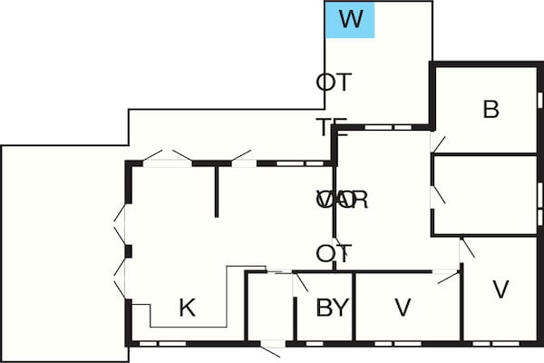 Foto van 8 persoons vakantie huis in Væggerløse - Vakantiehuis in Væggerløse - FloorPlan