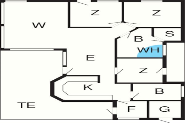 Foto van Luxe vakantiehuis met uitzicht op zee - Vakantiehuis in Hjørring - FloorPlan