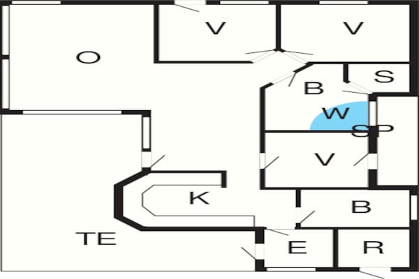 Foto van Luxe vakantiehuis met uitzicht op zee - Vakantiehuis in Hjørring - FloorPlan