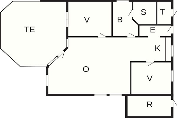 Foto van 6 persoons vakantie huis in Gelting - Vakantiehuis in Gelting - FloorPlan