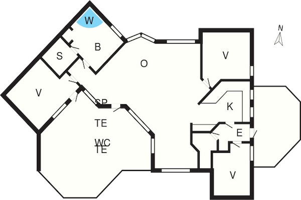 Foto van 8 persoons vakantie huis in Gilleleje - Vakantiehuis in Gilleleje - FloorPlan