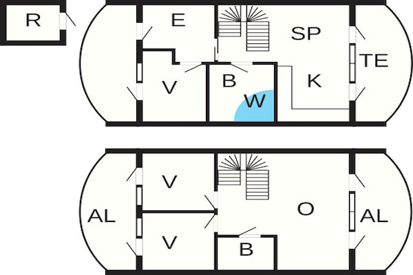 Foto van 8 persoons vakantie huis in Løkken - Vakantiehuis in Løkken - FloorPlan