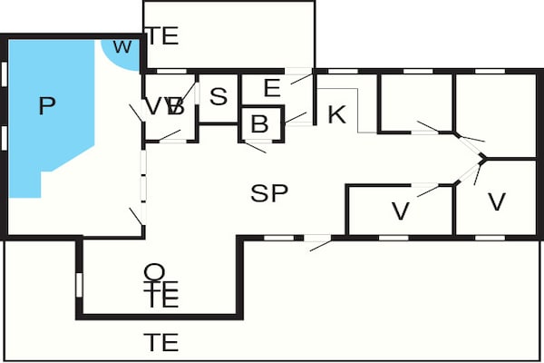 Foto van Oase aan zee in Blavand - Vakantiehuis in Blåvand - FloorPlan