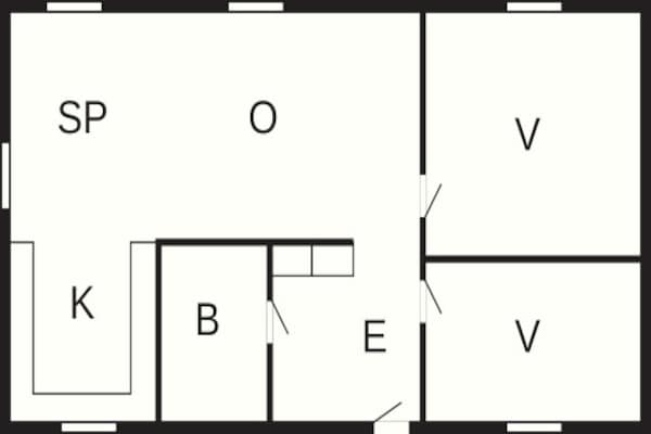 Foto van 6 persoons vakantie huis in ÅSARP-By Traum - Vakantiehuis in ÅSARP - FloorPlan