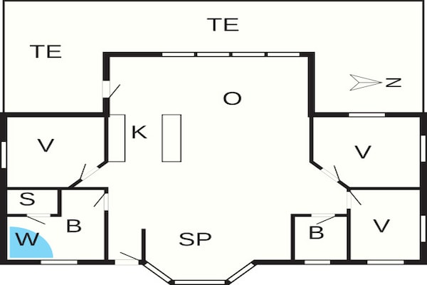 Foto van 8 persoons vakantie huis in Hadsund-By Traum - Vakantiehuis in Hadsund - FloorPlan