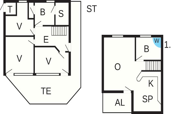 Foto van Stijlvol vakantiehuis met uitzicht op zee - Vakantiehuis in Wendtorf - FloorPlan
