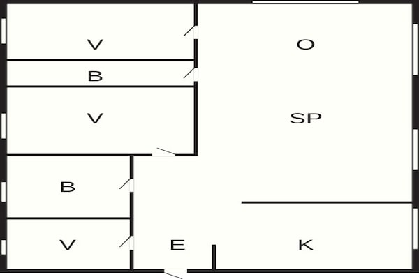 Foto van Rustig toevluchtsoord in Bogense -- By Traum Ferienwohnungen - FloorPlan