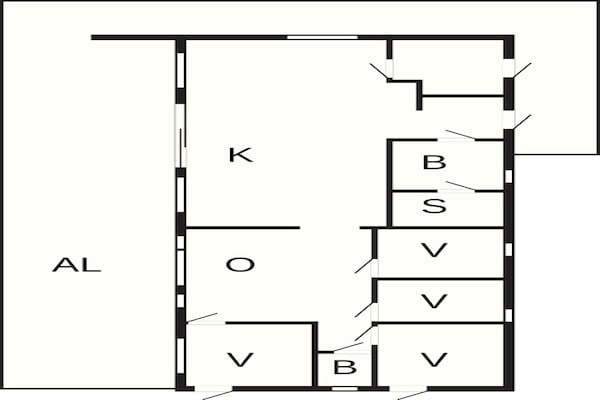 Foto van Ruime villa aan het meer met sauna - Vakantiehuis in HÅCKSVIK - FloorPlan