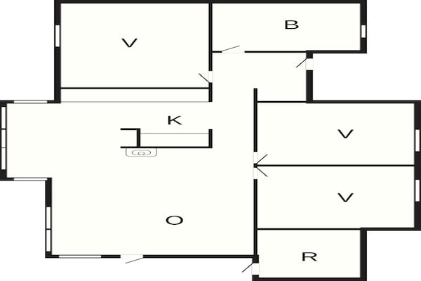 Foto van 5 persoons vakantie huis in Jerup-By Traum - Vakantiehuis in Jerup - FloorPlan