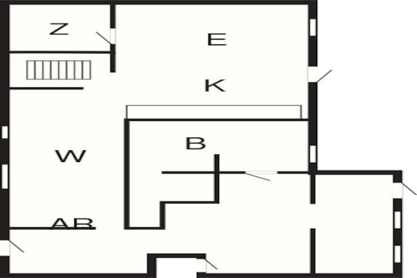 Foto van Gezellig vakantiehuis vlakbij het meer - Vakantiehuis in Sakskøbing - FloorPlan