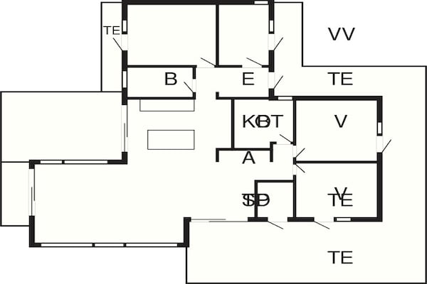 Foto van 8 persoons vakantie huis in Hirtshals-By Traum - Vakantiehuis in Hirtshals - FloorPlan