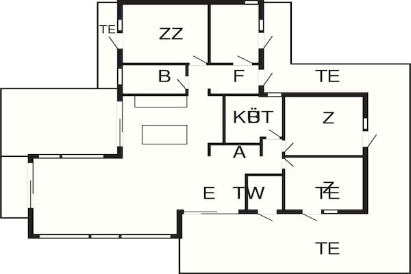 Foto van 8 persoons vakantie huis in Hirtshals-By Traum - Vakantiehuis in Hirtshals - FloorPlan