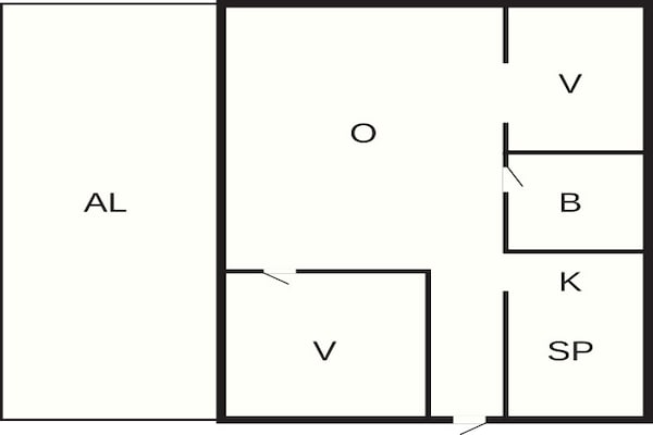 Foto van Stijlvol vakantieappartement op Öland - Vakantiehuis in Borgholm - FloorPlan