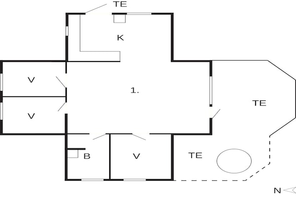 Foto van Licht vakantiehuis met hottub -- By Traum Ferienwohnungen - FloorPlan