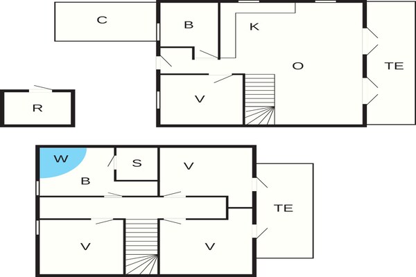 Foto van Modern vakantiehuis met sauna - Vakantiehuis in Gjern - FloorPlan