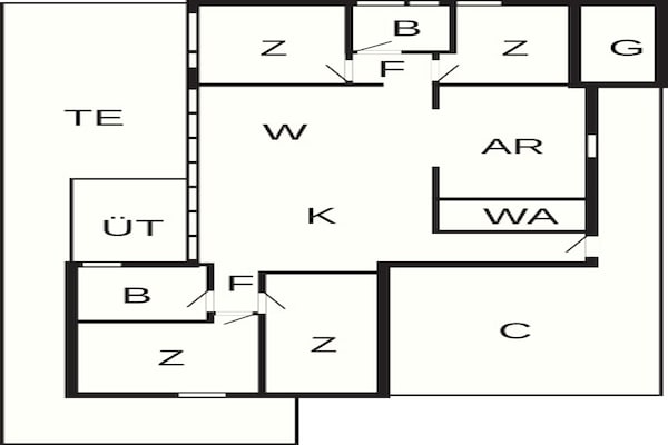 Foto van 8 persoons vakantie huis in Ølsted-By Traum - Vakantiehuis in Ølsted - FloorPlan