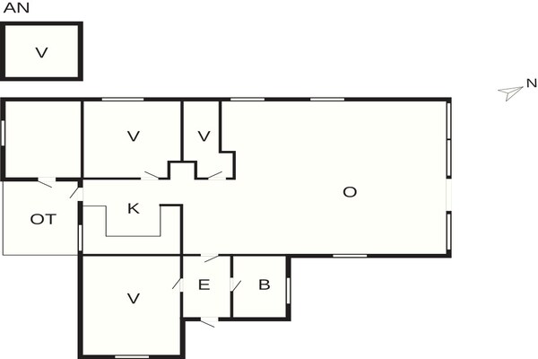 Foto van Gezellig toevluchtsoord bij Koge Bay -- By Traum Ferienwohnungen - FloorPlan