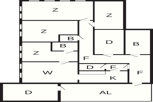Foto van 8 persoons vakantie huis in Oksvoll - Vakantiehuis in Oksvoll - FloorPlan