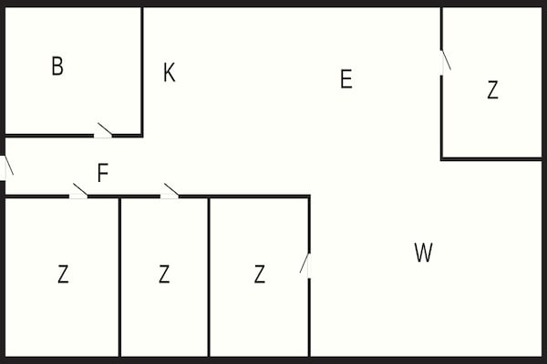 Foto van 8 Personen vakantie huis in Otterup - Vakantiehuis in Otterup - FloorPlan