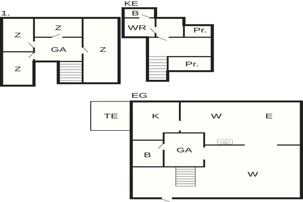 Foto van Gezinsvriendelijk huisje in Thyboron - Vakantiehuis in Thyborøn - FloorPlan