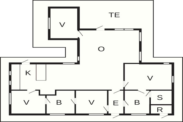 Foto van Vakantiehuis aan zee met sauna - Vakantiehuis in Væggerløse - FloorPlan