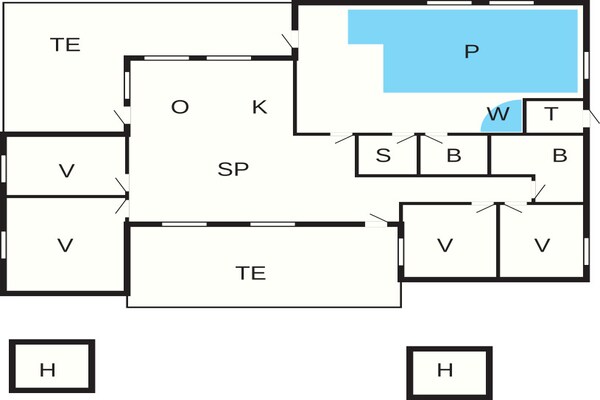 Foto van 10 persoons vakantie huis in Bindslev-By Traum - Vakantiehuis in Bindslev - FloorPlan