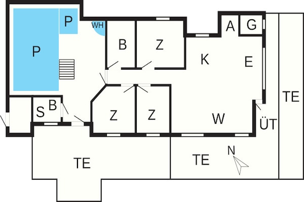 Foto van 9 persoons vakantie huis in Jerup-By Traum - Vakantiehuis in Jerup - FloorPlan
