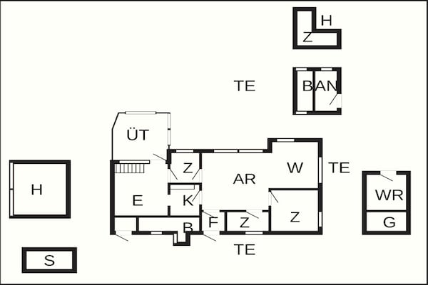Foto van 8 persoons vakantie huis in Ålbæk-By Traum - Vakantiehuis in Ålbæk - FloorPlan