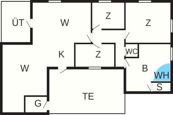Foto van Afgelegen toevluchtsoord met sauna - Vakantiehuis in Juelsminde - FloorPlan