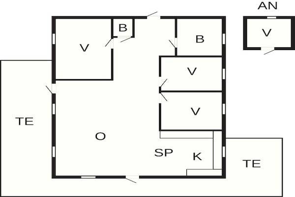 Foto van 8 persoons vakantie huis in Mönsterås - Vakantiehuis in Mönsterås - FloorPlan