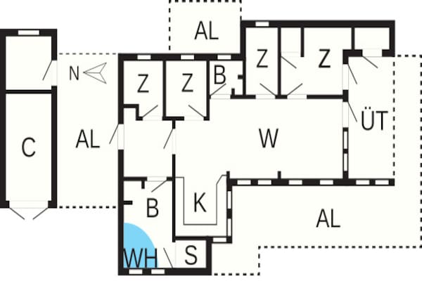 Foto van 8 persoons vakantie huis in Hjørring-By Traum - Vakantiehuis in Hjørring - FloorPlan