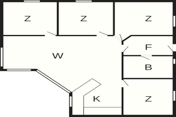 Foto van 8 persoons vakantie huis in Roslev-By Traum - Vakantiehuis in Roslev - FloorPlan