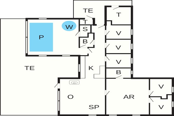 Foto van Luxe zwembadvilla in Marielyst -- By Traum Ferienwohnungen - FloorPlan