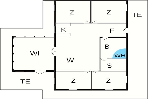 Foto van 8 persoons vakantie huis in Højslev-By Traum - Vakantiehuis in Højslev - FloorPlan