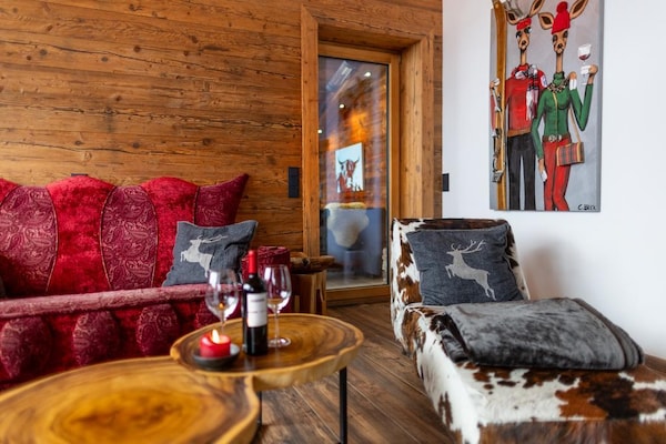 Foto van Rossberg Chalet met panoramisch uitzicht - Vakantiehuis in Neukirchen - LivingRoom