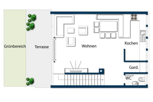 Foto van Schilderachtig Alpenchalet in Wald im Pinzgau - Vakantiehuis in Wald-Königsleiten - FloorPlan