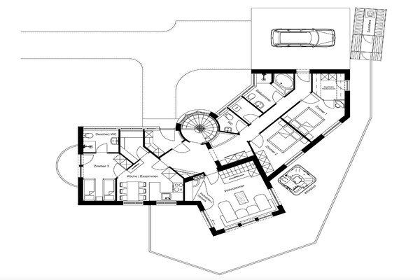 Foto van Chalet Leutasch met Ski Trail en Bergzicht - Vakantiehuis in Leutasch - FloorPlan
