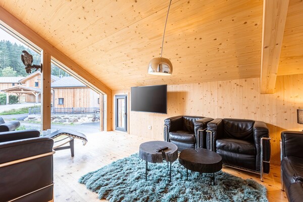 Foto van Gezellig chalet met whirlpool - Vakantiehuis in Sankt Georgen am Kresichberg - LivingRoom