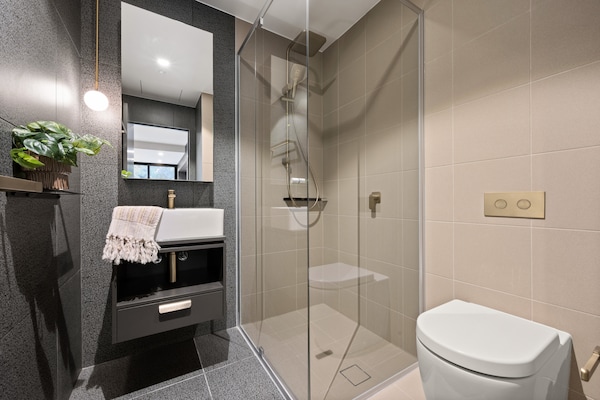 Foto van Moderne Braddon Studio met Parkeergelegenheid - Vakantiehuis in Braddon - BathRoom