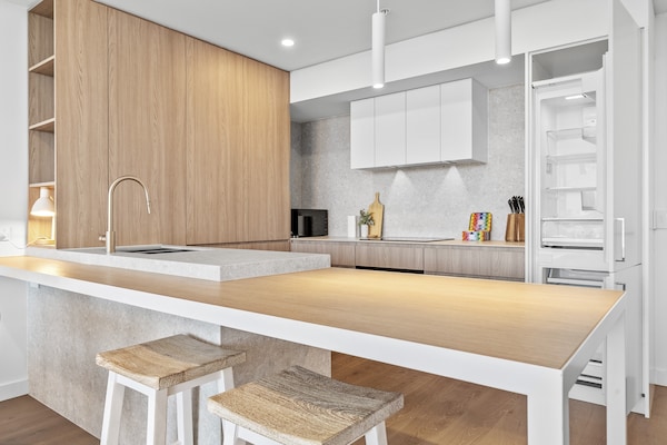 Foto van Stijlvol appartement met 2 slaapkamers, uitzicht en toegang tot het dak - Kitchen